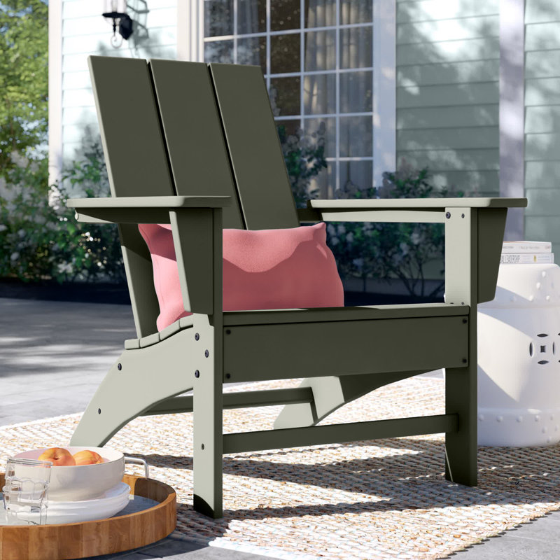 Chaise Adirondack POLYWOOD x Sol 72 Jamarion, Vert