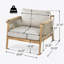 Fauteuil club d'extérieur, ensemble de 2