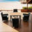 5 Piece Outdoor Patio Dining Set Patio Furniture Dining Set Patio Wicker Furniture Dining Set