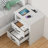 NightStand with Charging Station, Farmhouse Bedside Table with 2 Drawers and Open Storage,End Table with 2 AC Outlets & Type-C Ports for Bedroom-755350935-769347483
