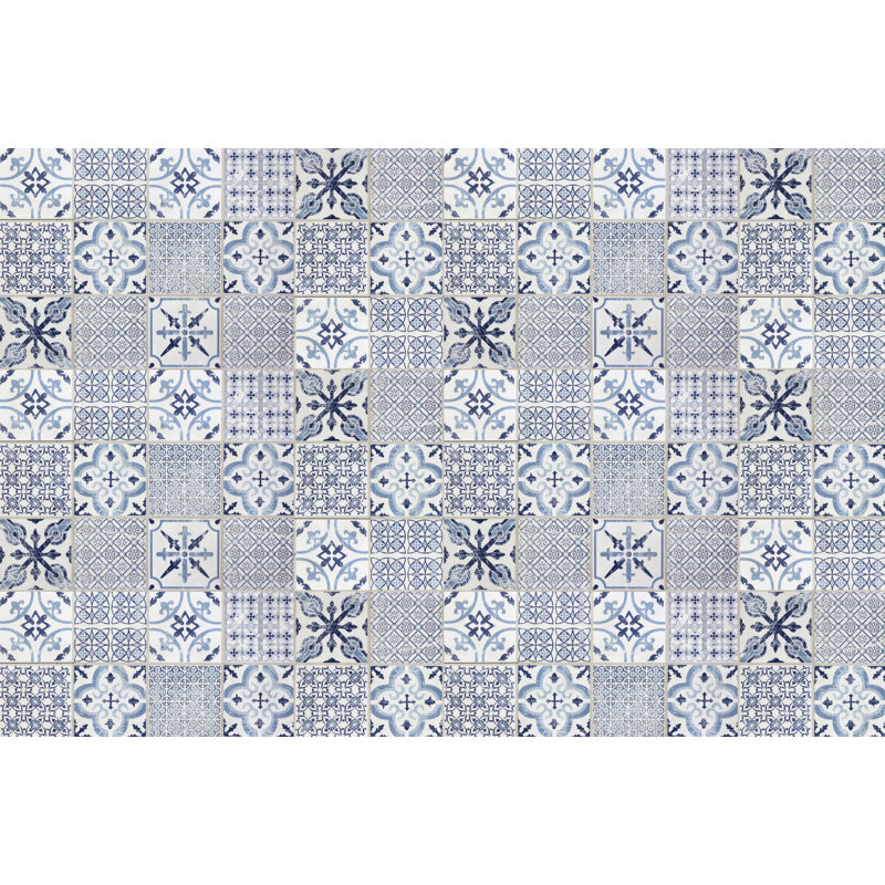 Ajesh Vinyl Machine Printed Area Rug, Rectangle 133 x 200cm