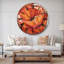 Poppies in Wheat - Horloge murale traditionnelle-36845585