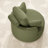 Round Oversized Swivel Barrel Chair with Half Moon Ottoman and Double Storage-1674982778