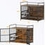 Cage pour chien à structure métallique avec portes doubles