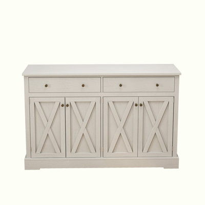 Buffet de rangement avec deux tiroirs et quatre portes