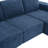 110*72" Modular U Shaped Sectional Sofa with Ottomans-11887593