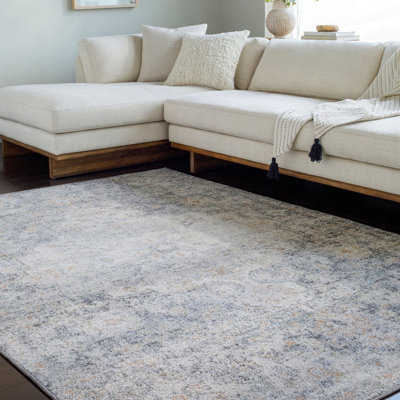 Traditional Rug, Floral Stain Resistant Easy to Clean Rug For Living Room, Dining Room, Bedroom