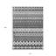 Tapis intérieur / extérieur lavable quadrilobe noir 10 pi x 14 pi