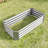 2PCS Silver 6×3×1Ft Metal Raised Rectangle Garden Planter Beds-1308816529