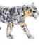 Statue animal et sculpture sculptée en résine peinte à la main Steampunk pour bureau à domicile Tiger