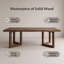Ensemble de table de conférence rectangulaire moderne en bois massif avec 8 chaises de bureau-132201533