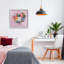 Giclée encadrée de fleurs de jardin en forme de cœur, design par Melissa Wang-235458976-235458978