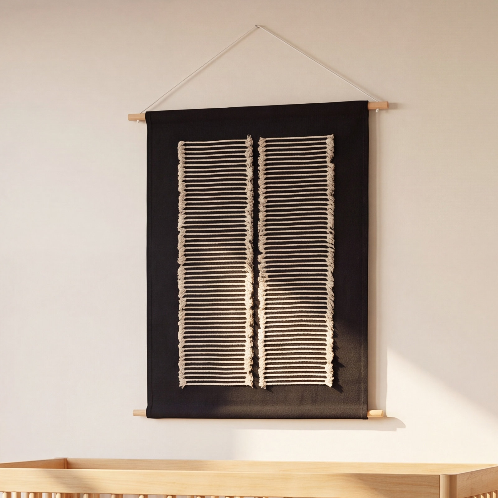 Cotton Hand-Woven Abstract Wall Hanging