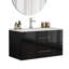 Meuble-lavabo mural noir 36 po avec lavabo 36 po-61203168-61203170