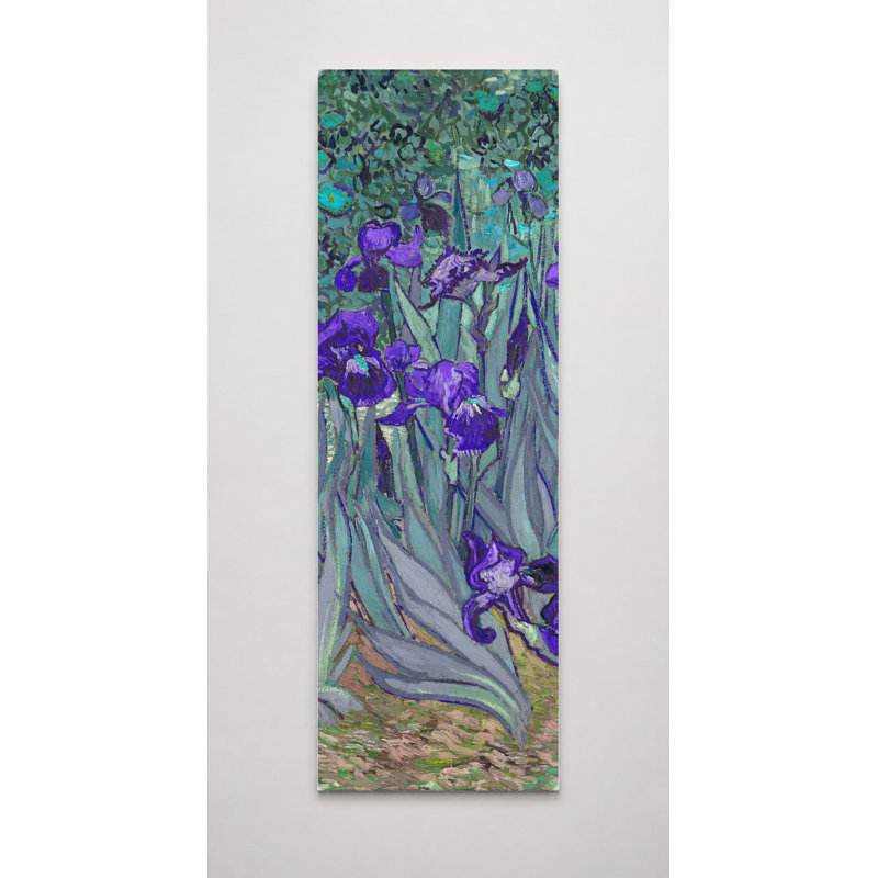Iris (1889) - Art sur toile haut, 10" W x 30" H