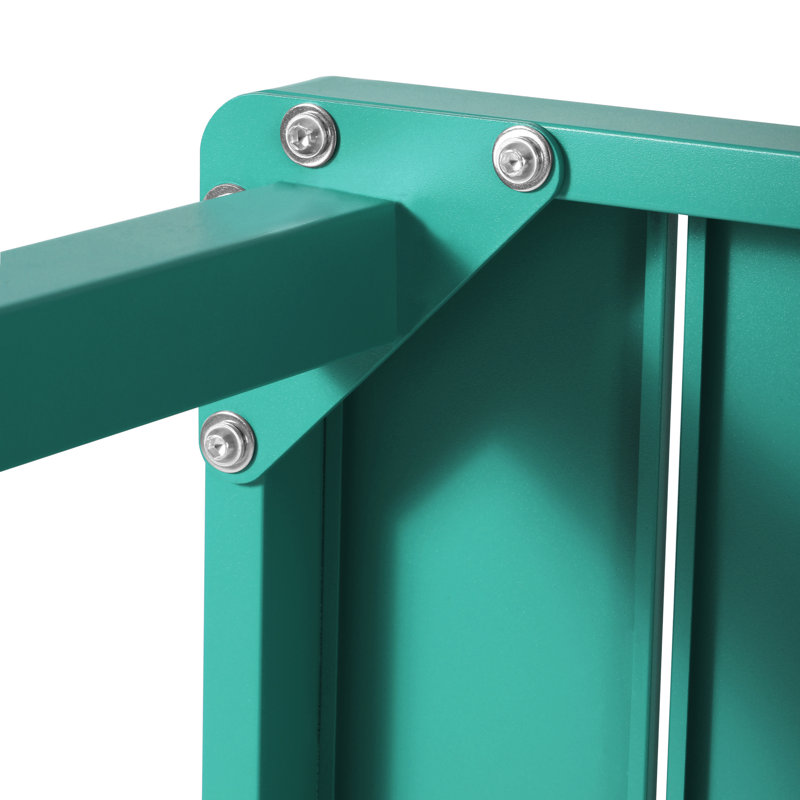 Table de salle à manger rectangulaire 59 po x 35,4 po, Turquoise