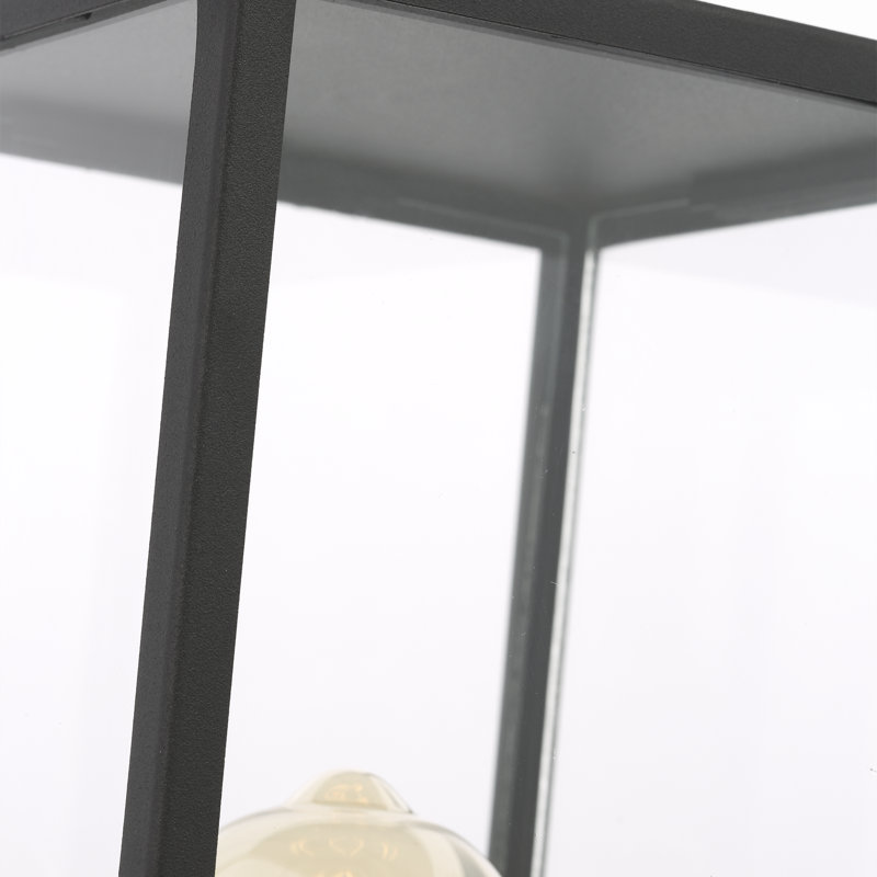 Howell Medium Post Lantern, Textured Black