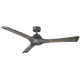 Woody 3 - Blade Outdoor/Indoor Smart Propeller Ceiling Fan with LED Light Kit and Remote Control Included, Works With Alexa and iOS or Android App