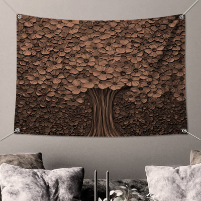 Tapisserie murale bronze bronze