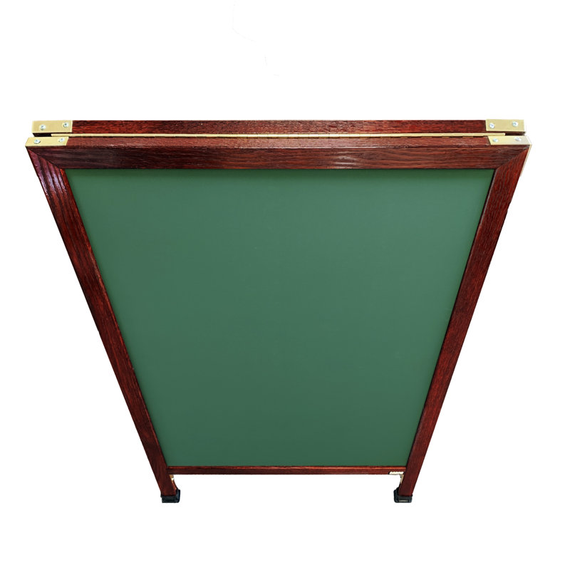 A-Frame Sidewalk Porcelain Chalkboard, 3' 6" H x 2' W, Cherry Stain