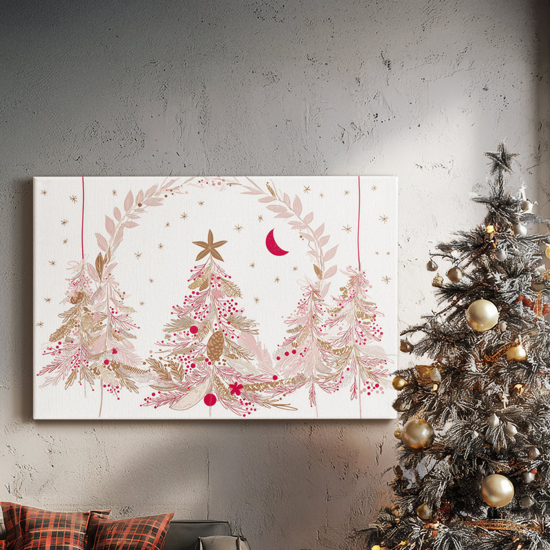 Toile enveloppée de neige de qualité supérieure au milieu de l'hiver au crépuscule, H 36 po x l 24 po
