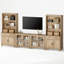 Meuble audio-vidéo en bois manufacturé et massif 135,4 po Scarlett-1871896640