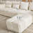 Modular Chenille Cloud Sofa, 3-Piece Boneless L-Shape Sectional with Ottoman, No Assembly-1561601937