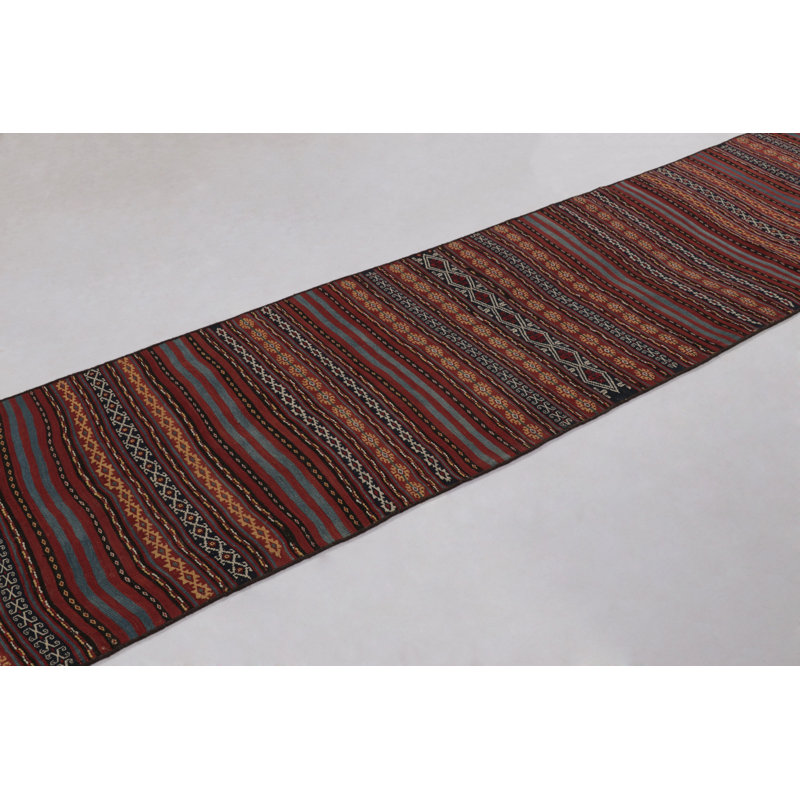 Kilim & Flatweave One-of-a-Kind 3'0X11'10 Area Rug