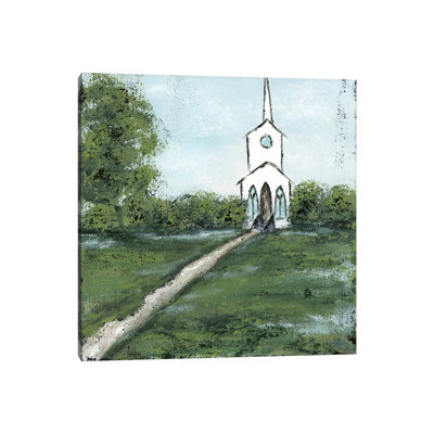 Little Country Church by Ashley Bradley - Print on Canvas