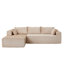 Canapé modulaire en L avec méridienne, canapé sans siège avec assise profonde, canapé-lit modulaire pour le salon-1438338500