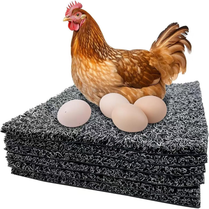 6 blocs de nidification de poulet, doublures de boîtes de nidification lavables pour poulailler