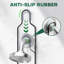 Serviteur de douche suspendu en acier inoxydable - Argent - Support de douche à hauteur ajustable pour pommes de douche à main avec crochets et porte-savon
