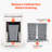 2 x 27 Qt. Pull-Out Trash Can with Soft-Close Slides & Door Mounting Kit, Double Under-Cabinet Waste Container for Kitchen, Sink Base Cabinet