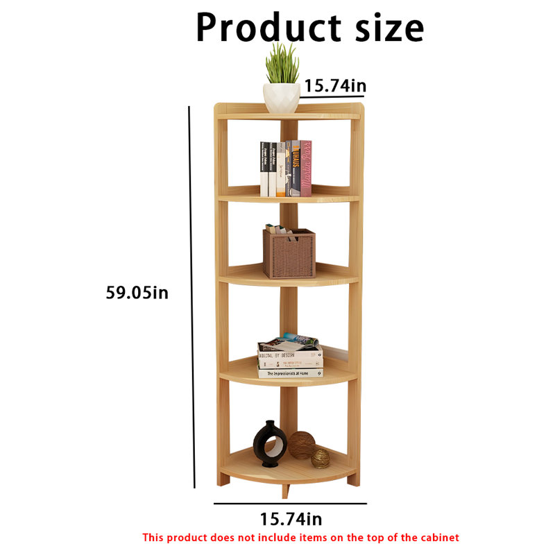 Armoire triangulaire, H 59,05 po x l 15,74 po x P 15,74 po