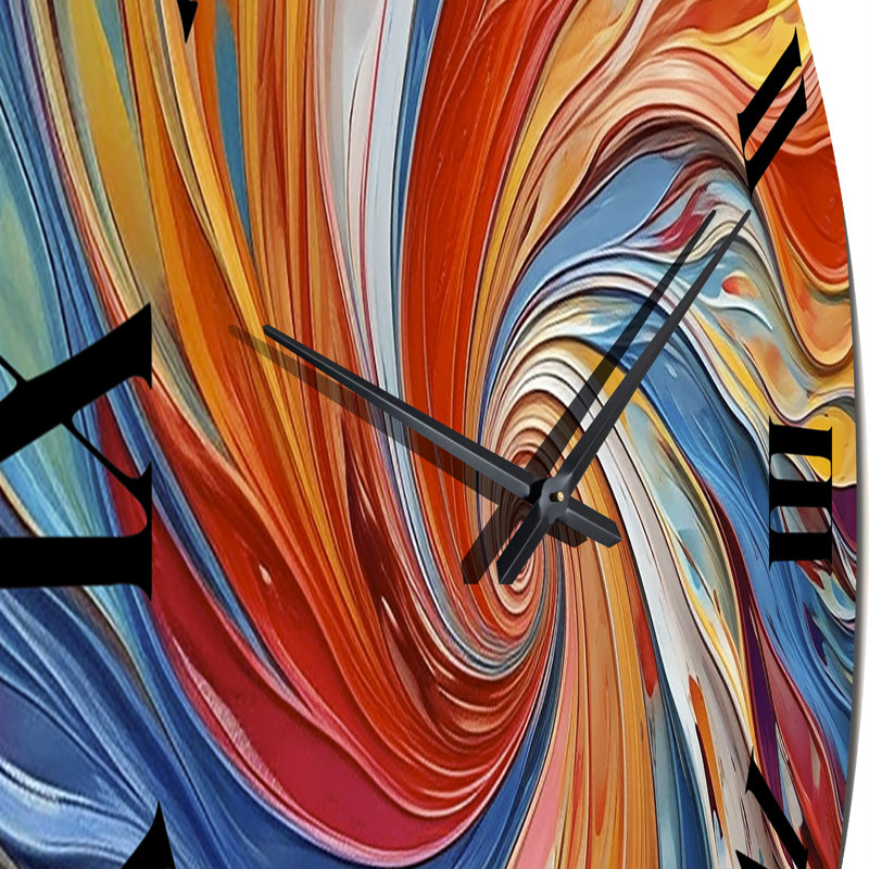 Horloge murale Spiral Symphony IV - Abstract Spirals, Grand