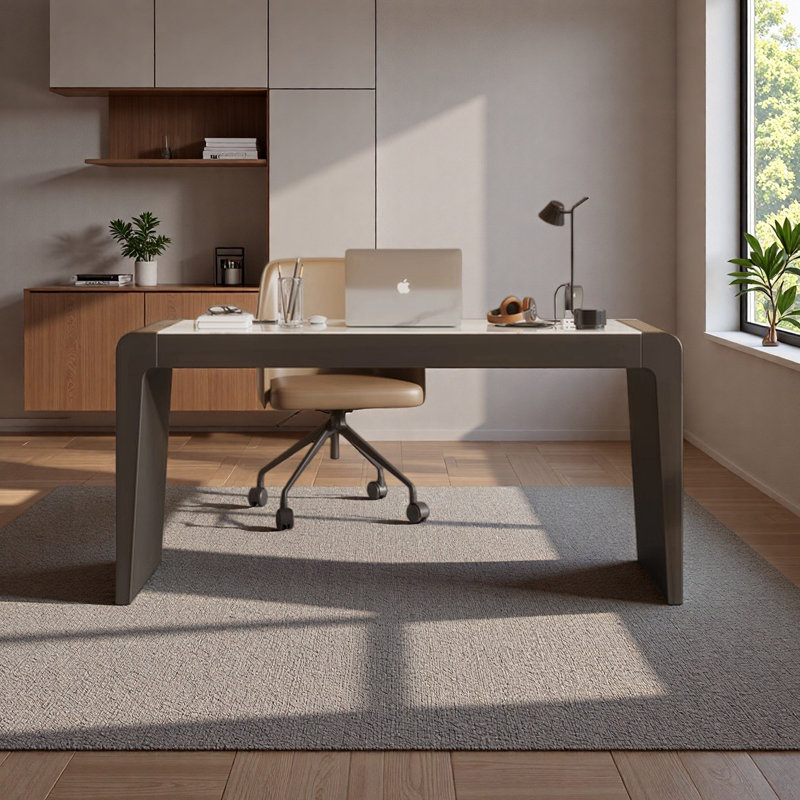 Bureau de designer moderne et luxueux, H 29,52 po x l 62,99 po x P 23,62 po