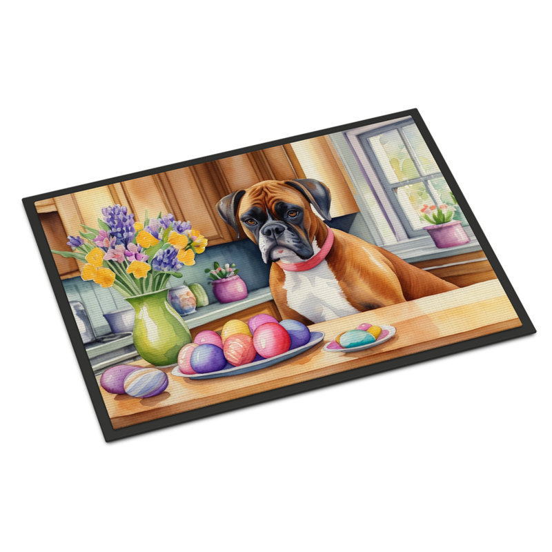 Decorating Easter Boxer Doormat, 24" W x 36" L