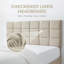 Lit plateforme tapissier avec tête de lit réglable, lattes en bois massif, construction silencieuse, assemblage facile et aucun sommier tapissier requis-786205773-786205778