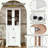 Freestanding Bathroom Storage Linen Cabinet-1594978637