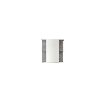 600 mm W 620 mm H Recessed Framed Mirrored Medicine Cabinet 3 Adjustable Shelves with Mirror