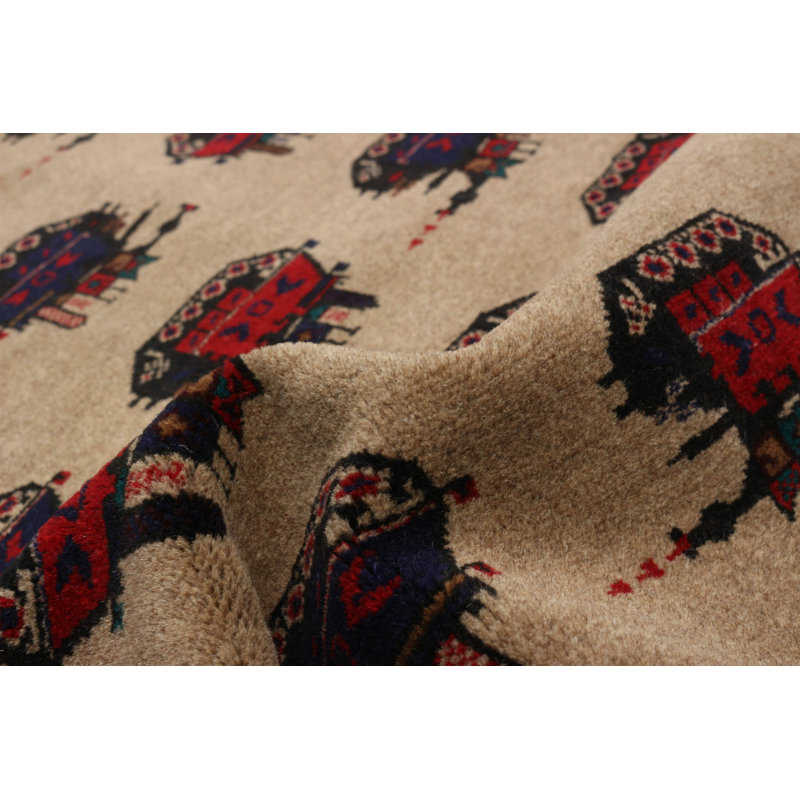 Tapis brun clair Rare War 2 pi 10 po x 4 pi 3 po