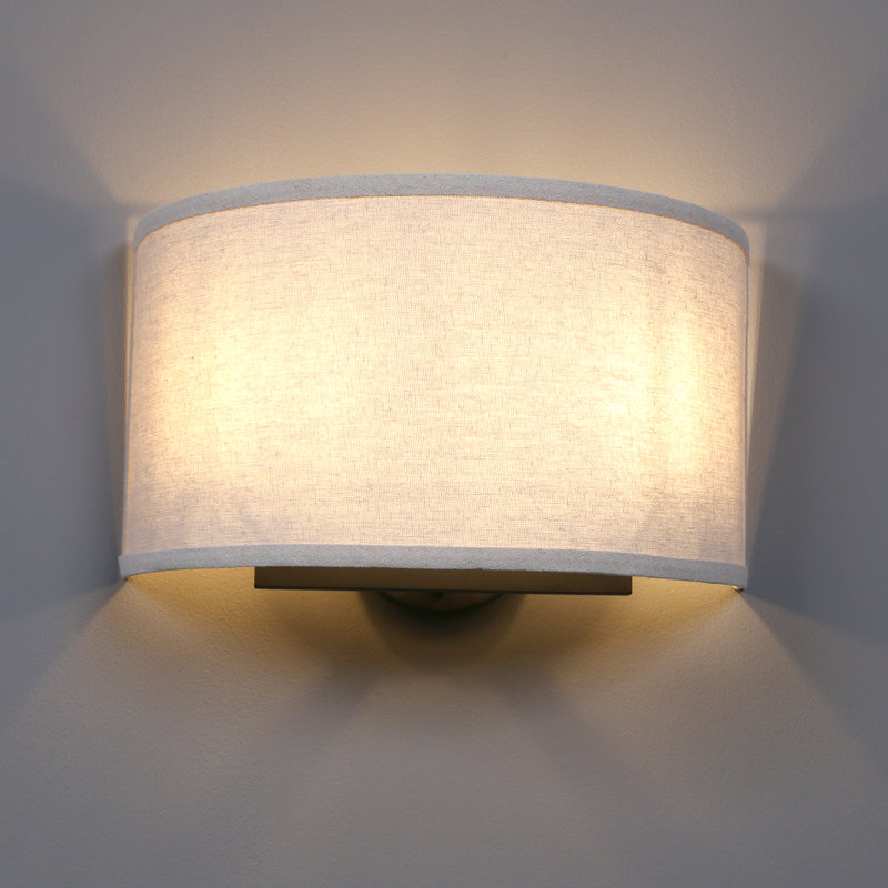 Fabric Wall Light, Gray