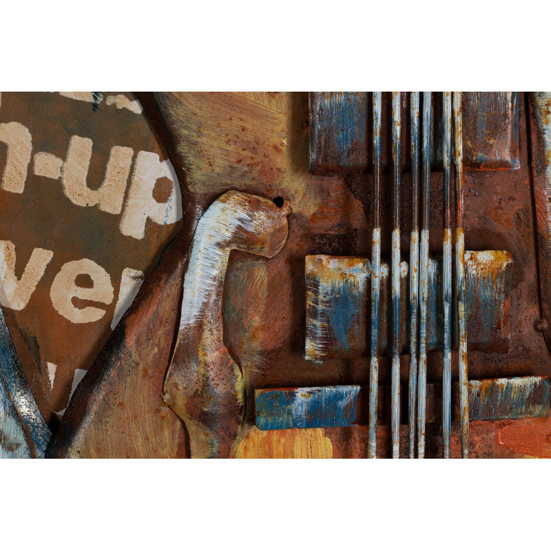 Entertainment Handcrafted Metal Wall Decoration 