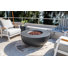 Eclipse 44" Round Natural Gas Fire Pit Table with Wind Guard & Burner Lid