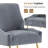 Modern Dining Chair, Velvet Upholstered Dining Chair with Gold Legs-281159674