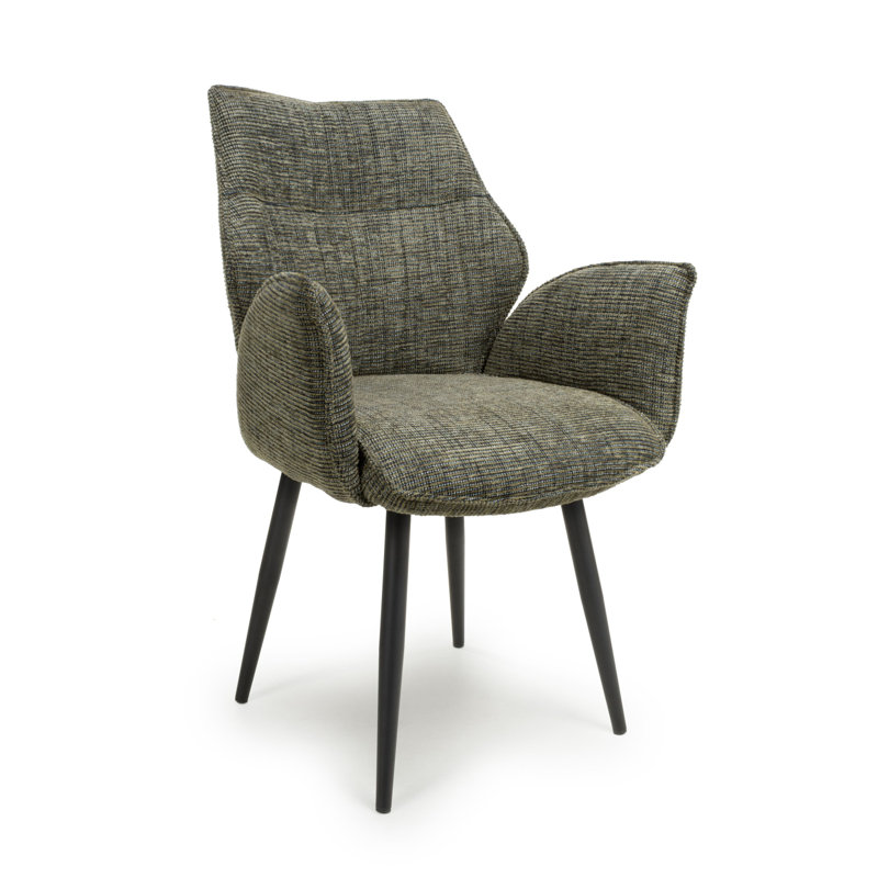 Baltimore Tweed Swivel Dining Chair, Green