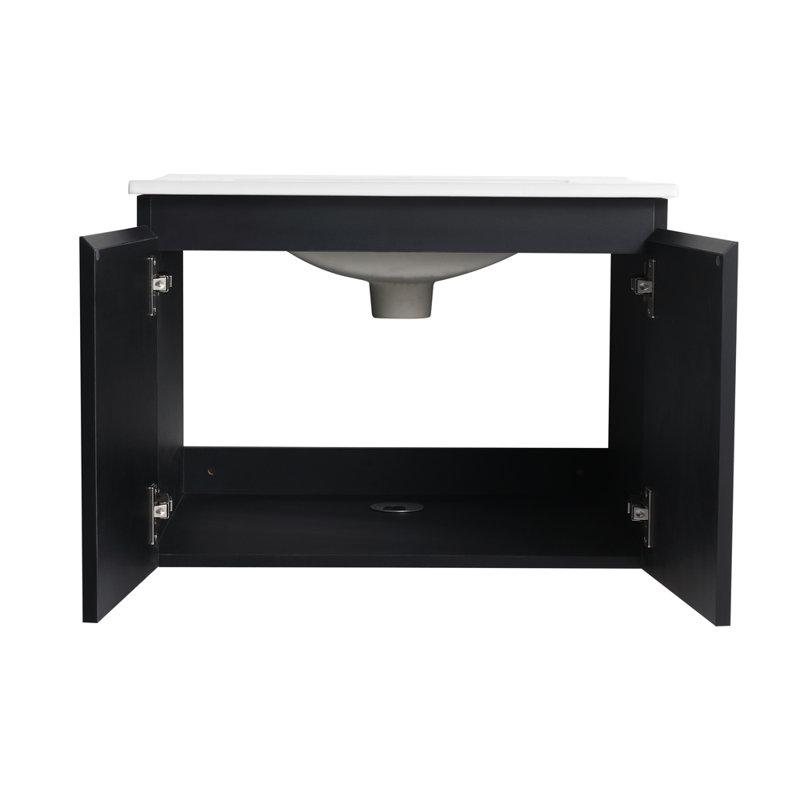 Ulrey 24'' Floating Wall-Mounted Bathroom Vanity