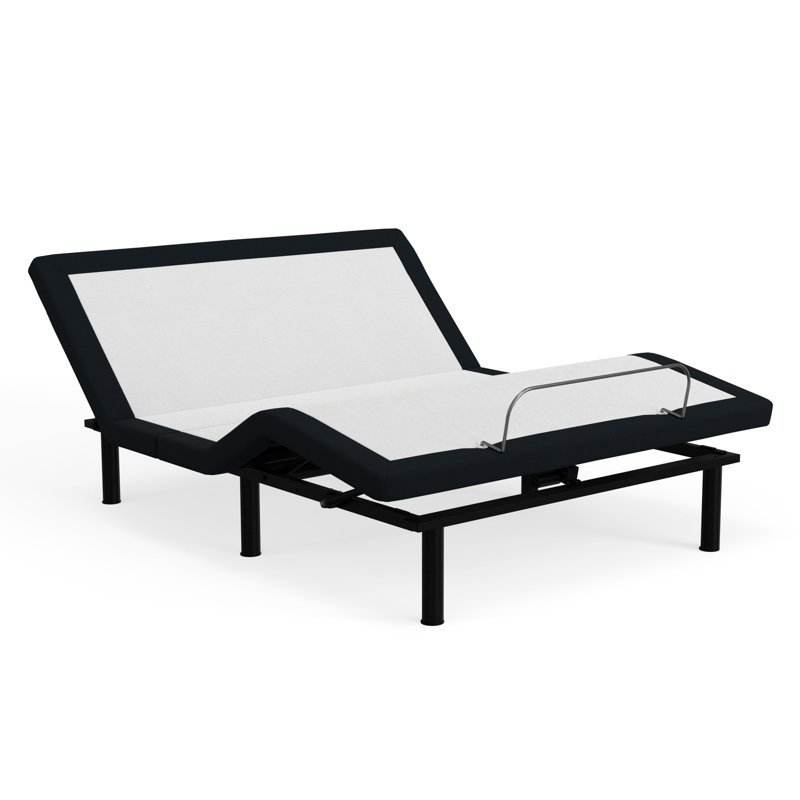 Model 3 Queen Adjustable Base With Zero And User- Interface Size Bed Structure - Head Foot Articulations, Memory Buttons, Wireless Remote, Grey Metal