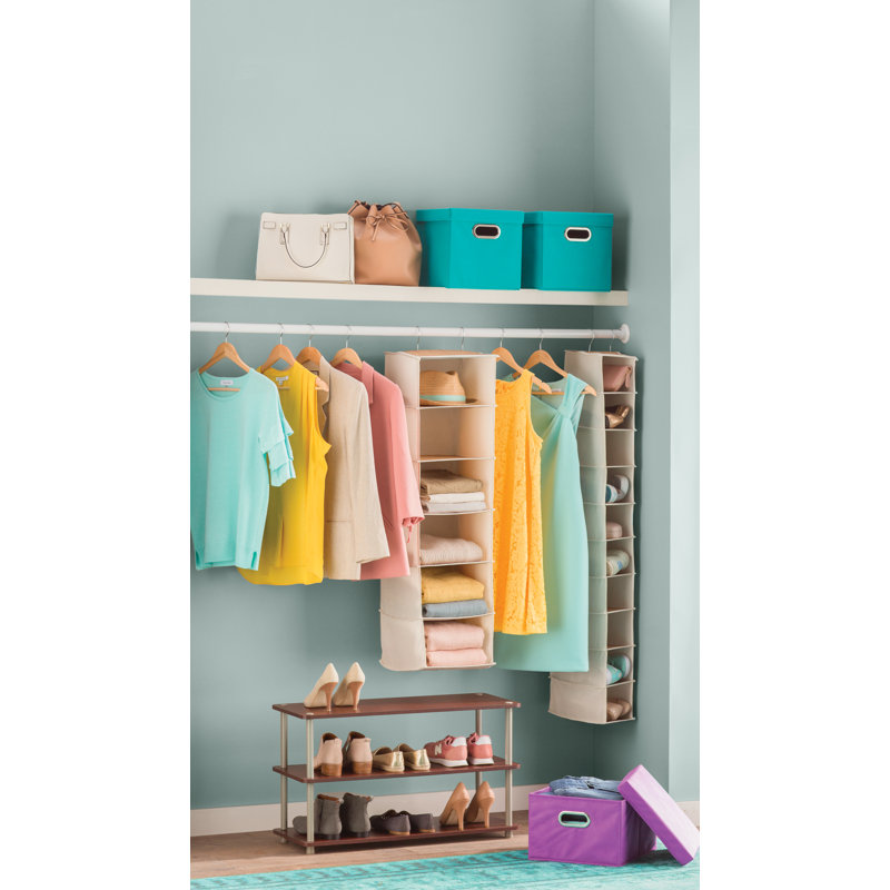 Rangement pour chaussures à 3 niveaux, Cerisier foncé