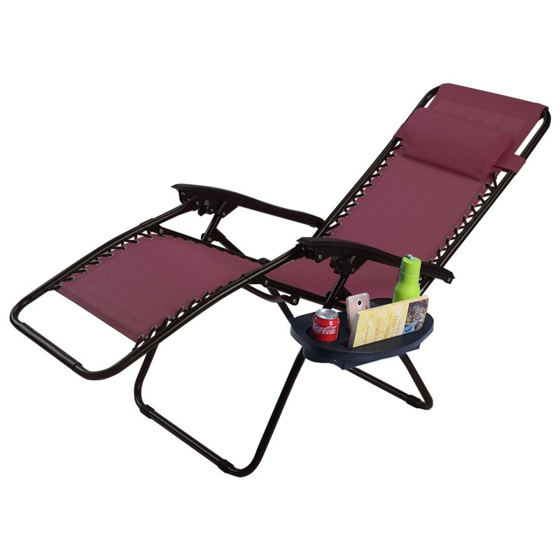 Fauteuil inclinable / pliable sans gravité Broomgege, Vin